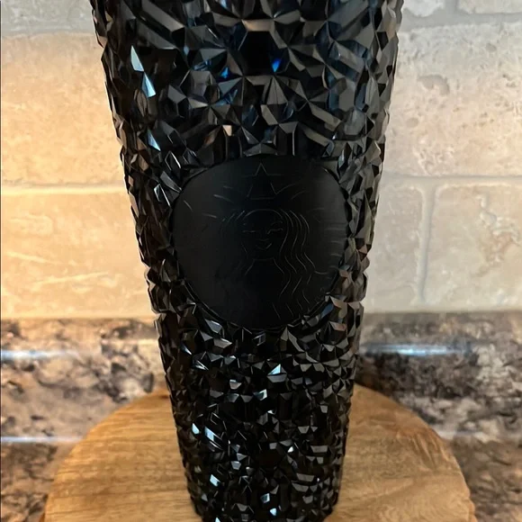 Deep Blue/Green Studded Starbucks Tumbler with Straw - Picture 2 of 7